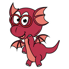 cute dragon animal cartoon