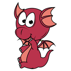 cute dragon animal cartoon