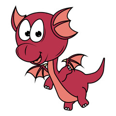 cute dragon animal cartoon