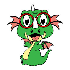 cute dragon animal cartoon