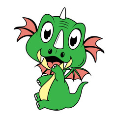 cute dragon animal cartoon