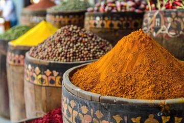 Spices for sale at the bazaar