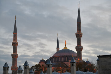 Famous Blue Mosque Sultanahmet in Istanbul, Turkey