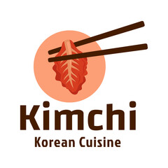 Kimchi Logo Korean Food Vector Template, for Organic Healthy Traditional Homemade Food Graphic Designs Inspiration
