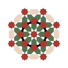 Islamic abstract ornamental pattern design used for printing and fashion design
