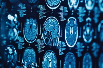 AI Brain Chip impact. Artificial Intelligence pioneering human brainwave control mind circuit board. Neuronal network aspirations smart computer processor apache spark - obrazy, fototapety, plakaty