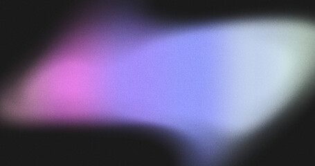 Vibrant grainy gradient abstract background glowing color shape on black background colorful poster web banner design