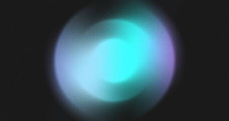 Vibrant grainy gradient abstract background glowing color shape on black background colorful poster web banner design