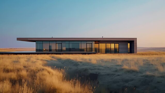 This house in a continental steppe climate is designed with thermal m and thick walls to absorb and store heat during the day releasing it at night for natural energyefficient