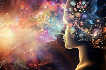 AI Brain Chip term. Artificial Intelligence chip mind epilepsy circuit board. Neuronal network neurological connectivity computer processor nerve growth factor