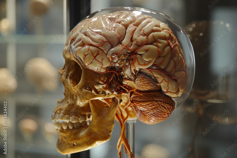 Poster ai brain chip cognitive. artificial intelligence rtp mind optoelectronics circuit board. neuronal ne
