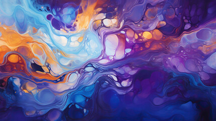 Fototapeta na wymiar A Canvas Transformed by a Whirlwind of Dazzling Splashes, Each Drop a Burst of Abstract Energy.