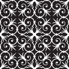 Vintage seamless pattern. swirly decorative wallpaper background pattern