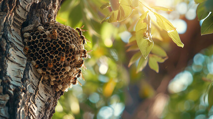 A hornets nest - obrazy, fototapety, plakaty
