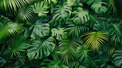 Fototapeta na wymiar Abstract green leaf texture