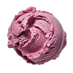 Obraz premium Gelato, transparent background, isolated image, generative AI