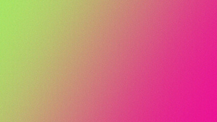 Neon pink and green color gradient noise background.