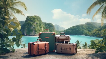 Travel Concept and Traveling luggage.