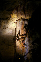 Drapery in the Blanche Cave in the Naracoorte Caves National Park in South Australia - obrazy, fototapety, plakaty