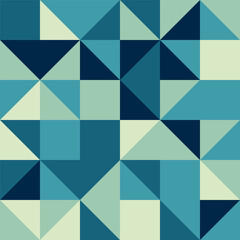 Abstract background with a low poly design in shades of blue - 742643689