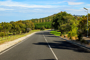 John Watson Drive on the slopes of the dormant volcano of Mount Gambier. This maar complex aka...