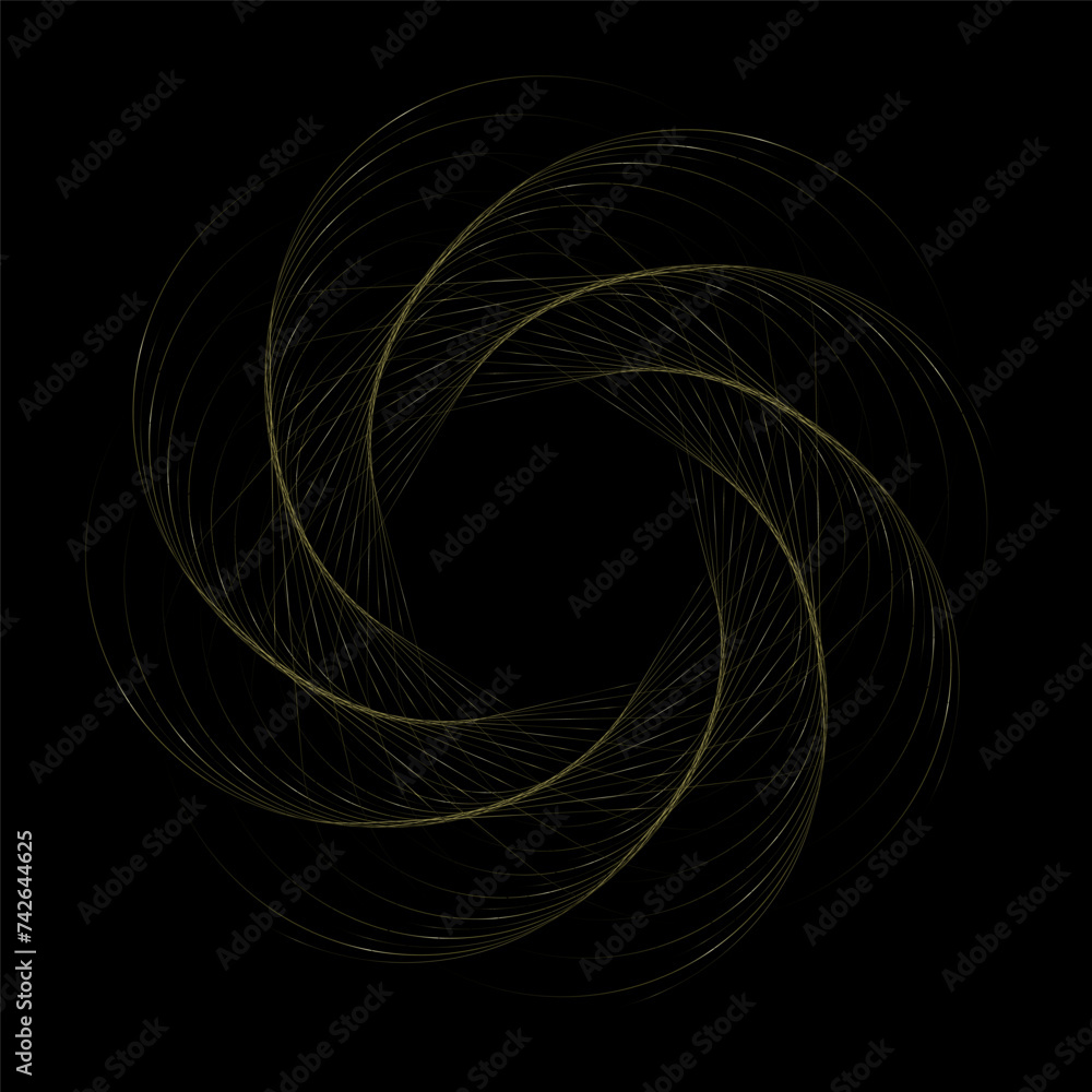 Poster luxury abstract background with circular lines shape