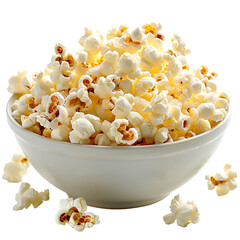 popcorn on isolated background