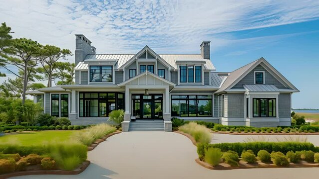 This coastal gem is a blend of comfort and style featuring a lightfilled interior and breathtaking water views. Its carefully chosen materials ensure it can withstand the