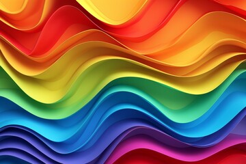Colorful Rainbow safe space Copy Spcae Design. Vivid inscrutable wallpaper rich abstract background. Gradient motley unbroken lgbtq pride colored neon illustration dynamic - obrazy, fototapety, plakaty