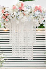 wedding modern reception.