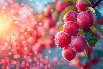 Close Up of a Bunch of Fruit on a Tree