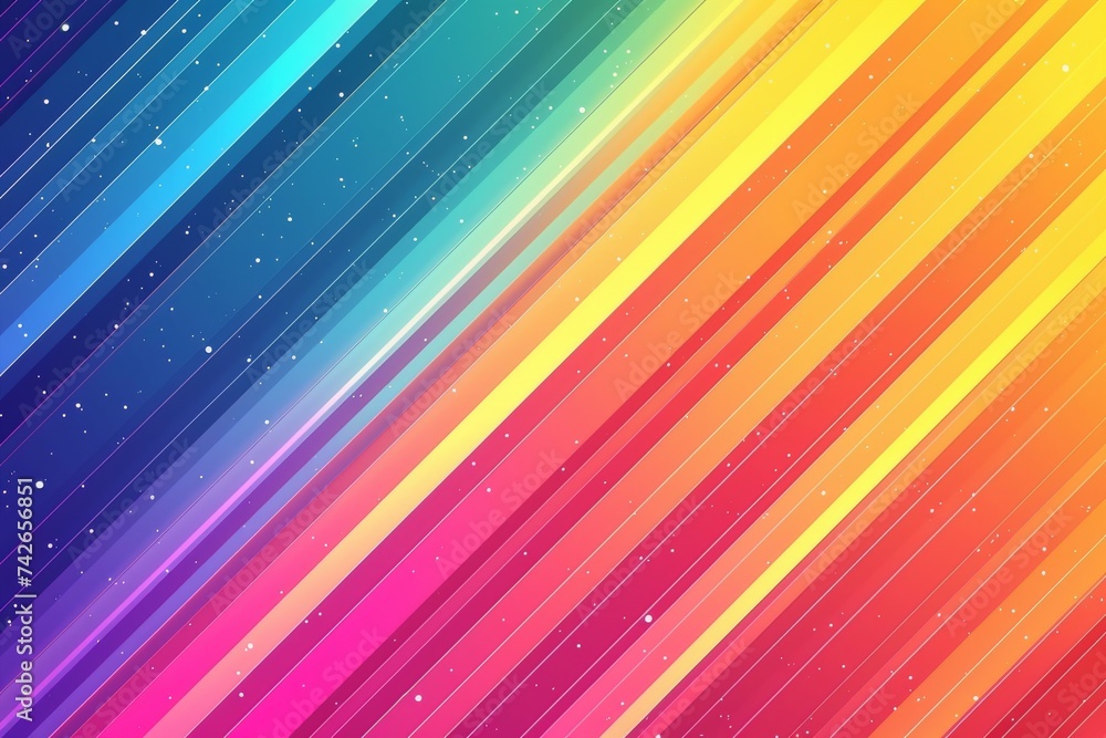 Poster colorful rainbow lattice copy spcae design. vivid array wallpaper red abstract background. gradient 