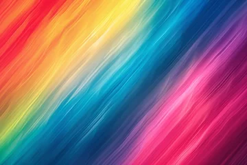 Fotobehang Colorful Rainbow chevron Copy Spcae Design. Vivid lattice wallpaper colorful abstract background. Gradient motley alluring lgbtq pride colored neon illustration transition © Leo