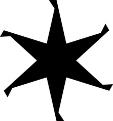 Minimalist silhouette stars icon set, twinkle shining star shape symbols, icons, elements. Modern geometric sparkle black silhouettes sign vector.