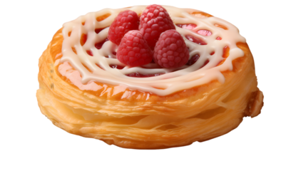 danish pastry isolated on transparent background,transparency