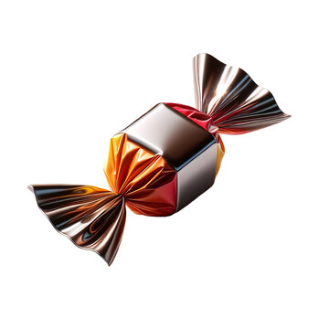 Candy. Isolated wrapped candy 