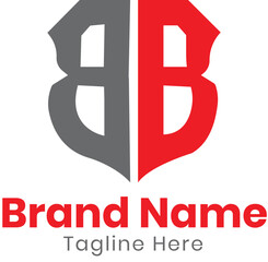 letter BB logo design vector illustration .BB Letter Initial Logo Design Template Vector .
