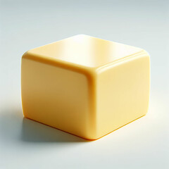 Butter. Isolated butter on a white background.