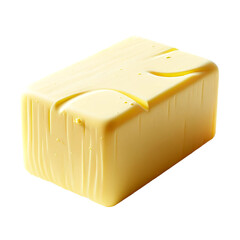 Butter. Isolated butter on a white background.
