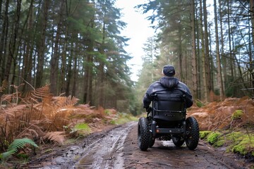 person in the forest