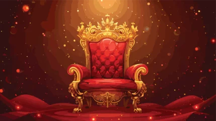 Fotobehang Golden throne illustration vector © Vector