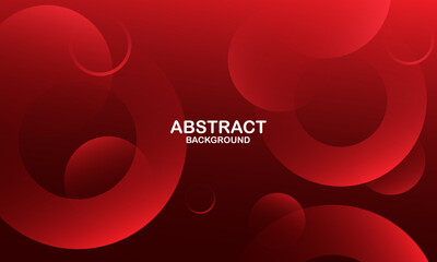 Abstract red background with circles. Eps10 vector