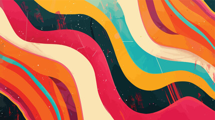 Sixties Abstract background illustration vector