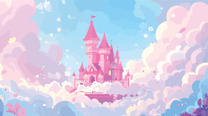 Princess Castle illustration vector