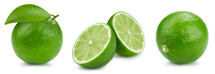 Fresh organic lime isolated