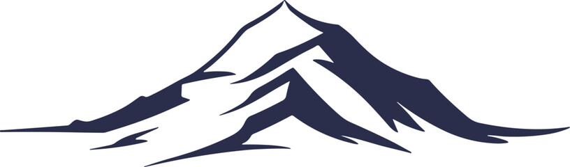 Simple logo for small business representing a mountain 