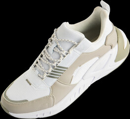 white sneakers isolated