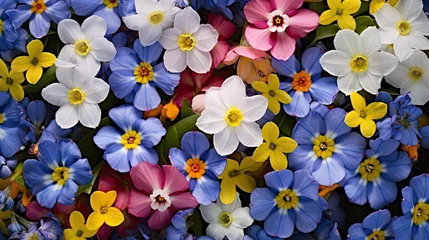 Zelfklevend Fotobehang daffodil small spring flowers © PikePicture