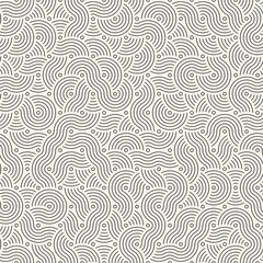 Vector seamless pattern. Repeating geometric elements. Stylish monochrome background design.