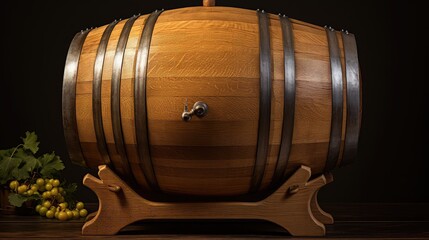 storage oak wine barrel - obrazy, fototapety, plakaty